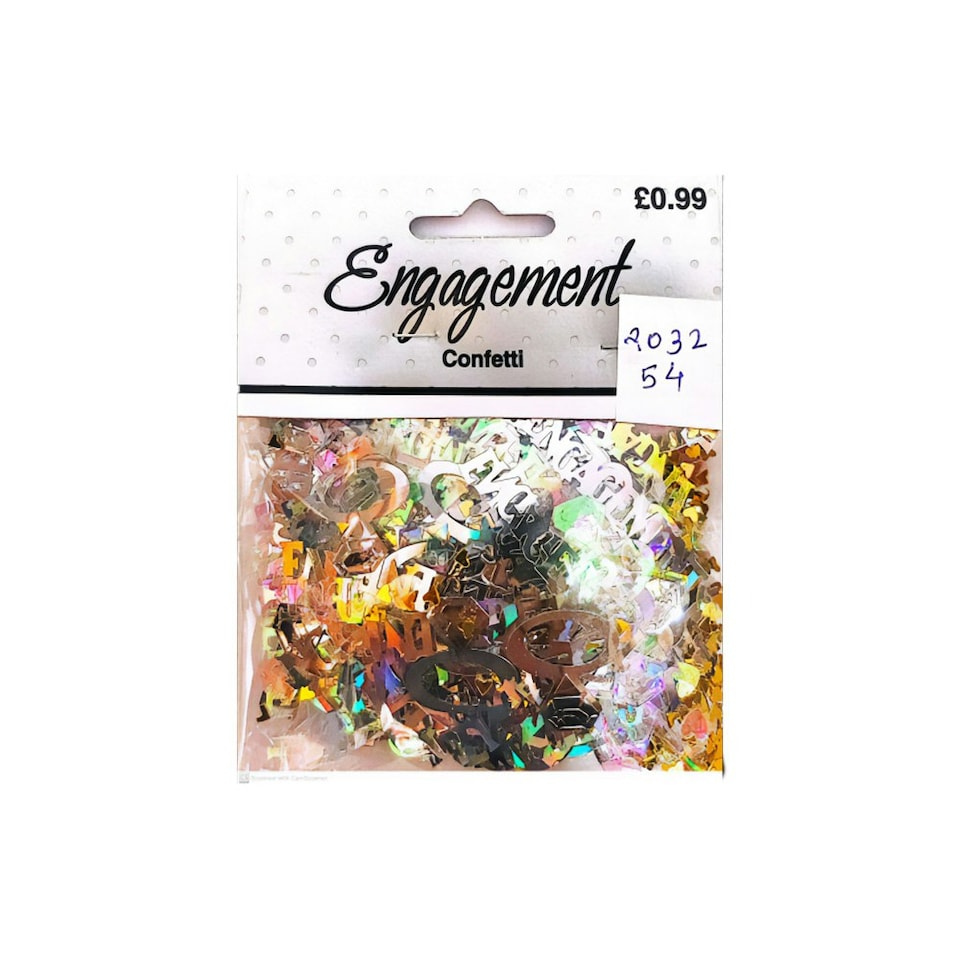 Metallic Engagement Confetti - Multicoloured - One Size