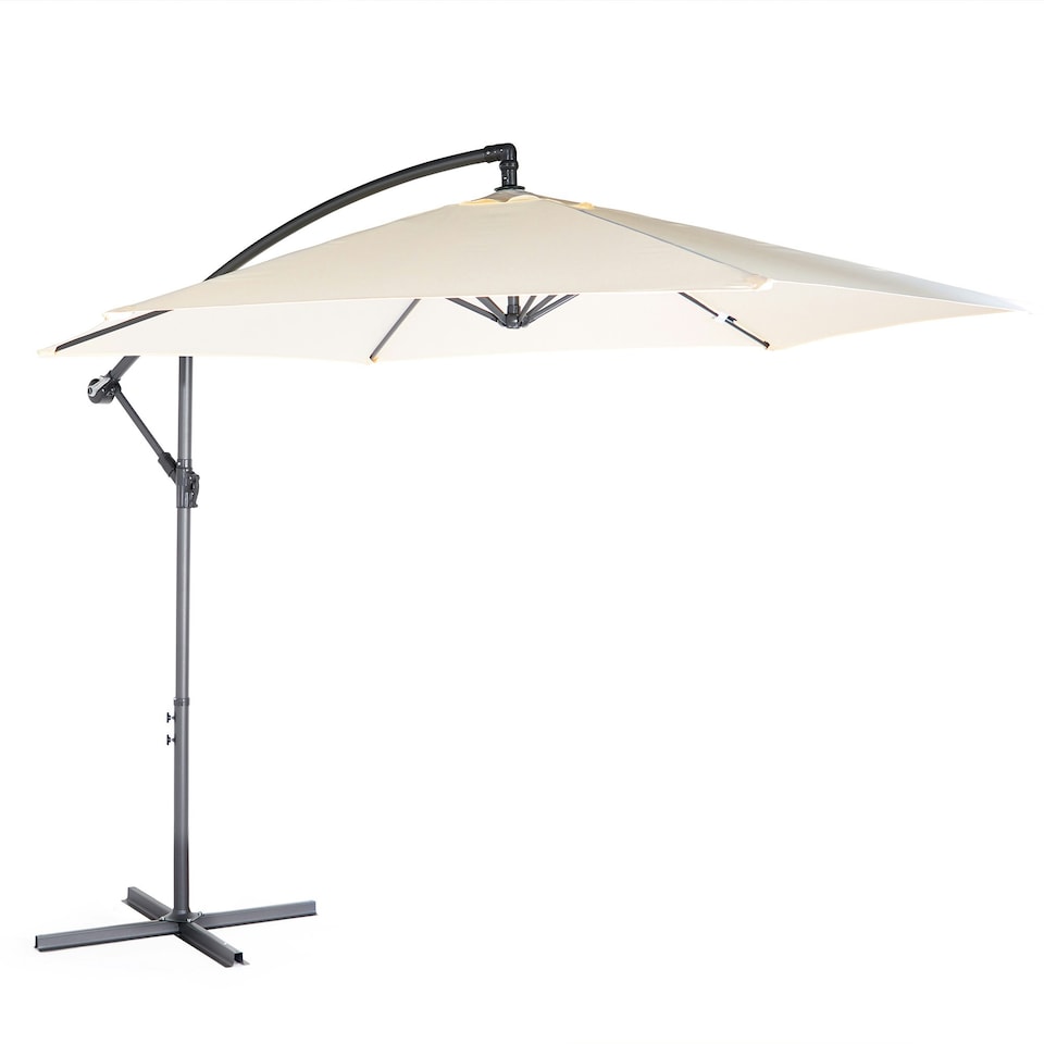 image 1 of VonHaus Banana Parasol 3M Ivory Cream Cream