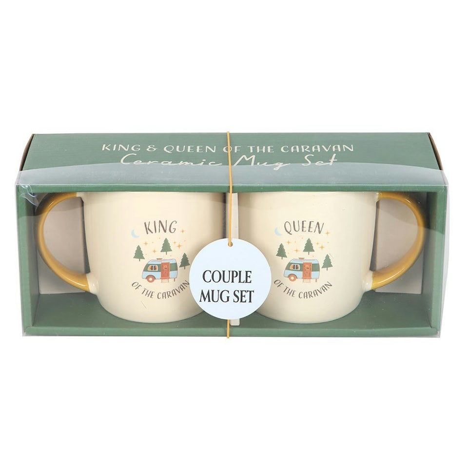 image 1 of Camping King and Queen Couples Mug Set