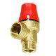 image 1 of SPARES2GO Pressure Relief Safety Valve for Ferroli Boiler 3 Bar 1/2" BSP Male x Female Brass PRV