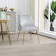 image 3 of Set of 2 Lograto Velvet Dining Chairs - Silver