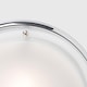 image 5 of ValueLights Flat Chrome Opal Glass IP44 Bathroom Ceiling Light and Bulb