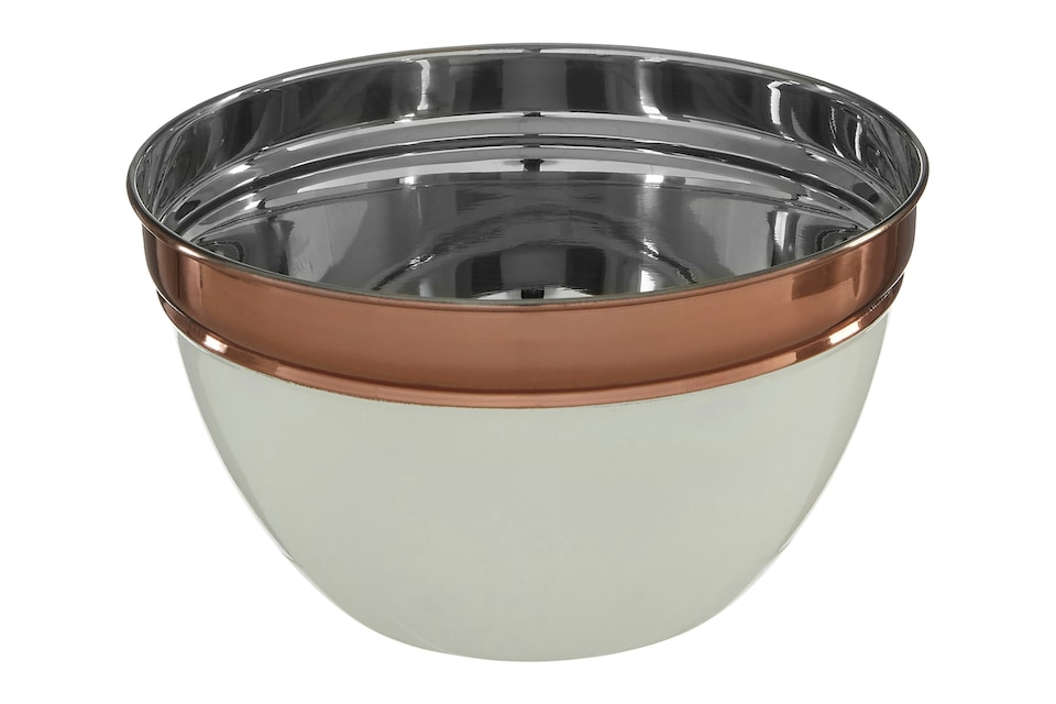 image 1 of Orsina Prescott Small Cream & Copper Mixing Bowl