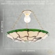 image 7 of Traditional Butterfly Tiffany Glass Green Pendant Lighting Shade | Green | Green | 1