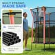 image 3 of HOMCOM 5.4FT Kids Trampoline w/ Enclosure Indoor Outdoor for 3-10 Years Red