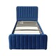 image 3 of Ottoman Storage Bed blue 3ft single velvet bed gas lift up Storage Bed bedroom furniture