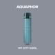 image 4 of AQUAPHOR Double Wall Insulated Stainless Steel City Cool Bottle with City Filter in Fresh Teal