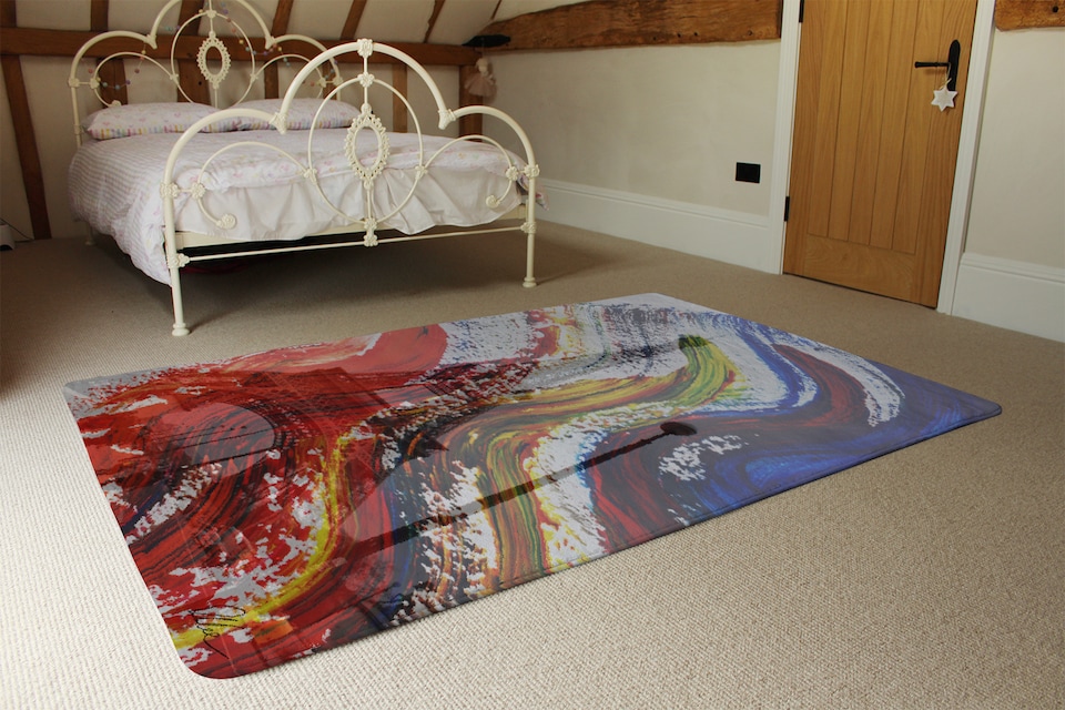 image 1 of Paris In Paint Rug | Multi