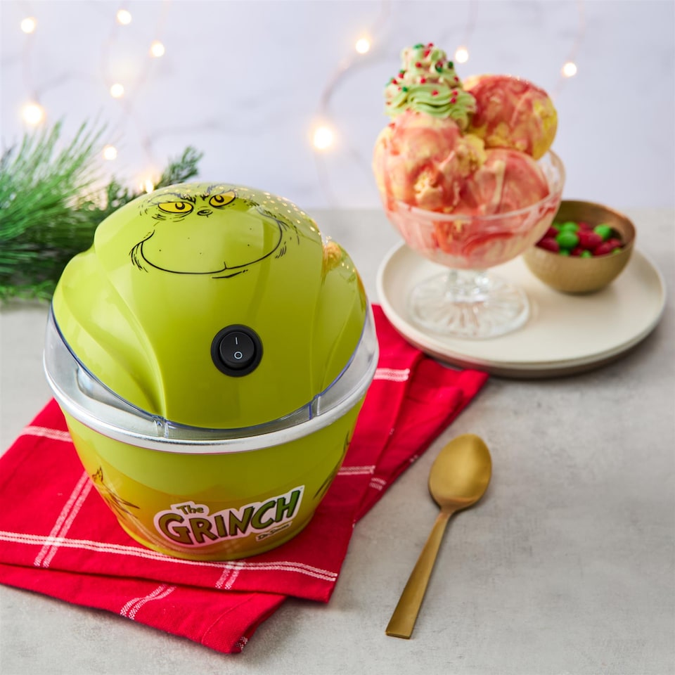 image 1 of The Grinch Ice Cream Maker 250ml With Freezer Bowl Green