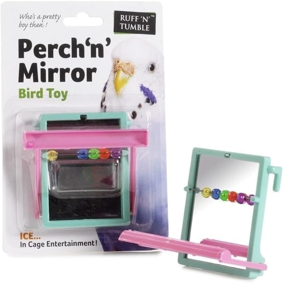 SharplesNGrant Perch-n-Mirror Bird Toy