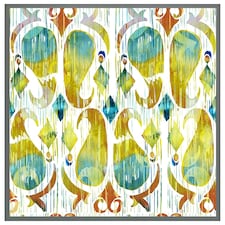 Ikat vibrant (Picutre Frame) Grey | S