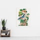 image 4 of Nuthatch Bird Hazel Oak and Bramble Bolton Huge Wall Art Poster Print