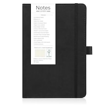 Notes London A5 Italian Styled Moretti Notebook Black
