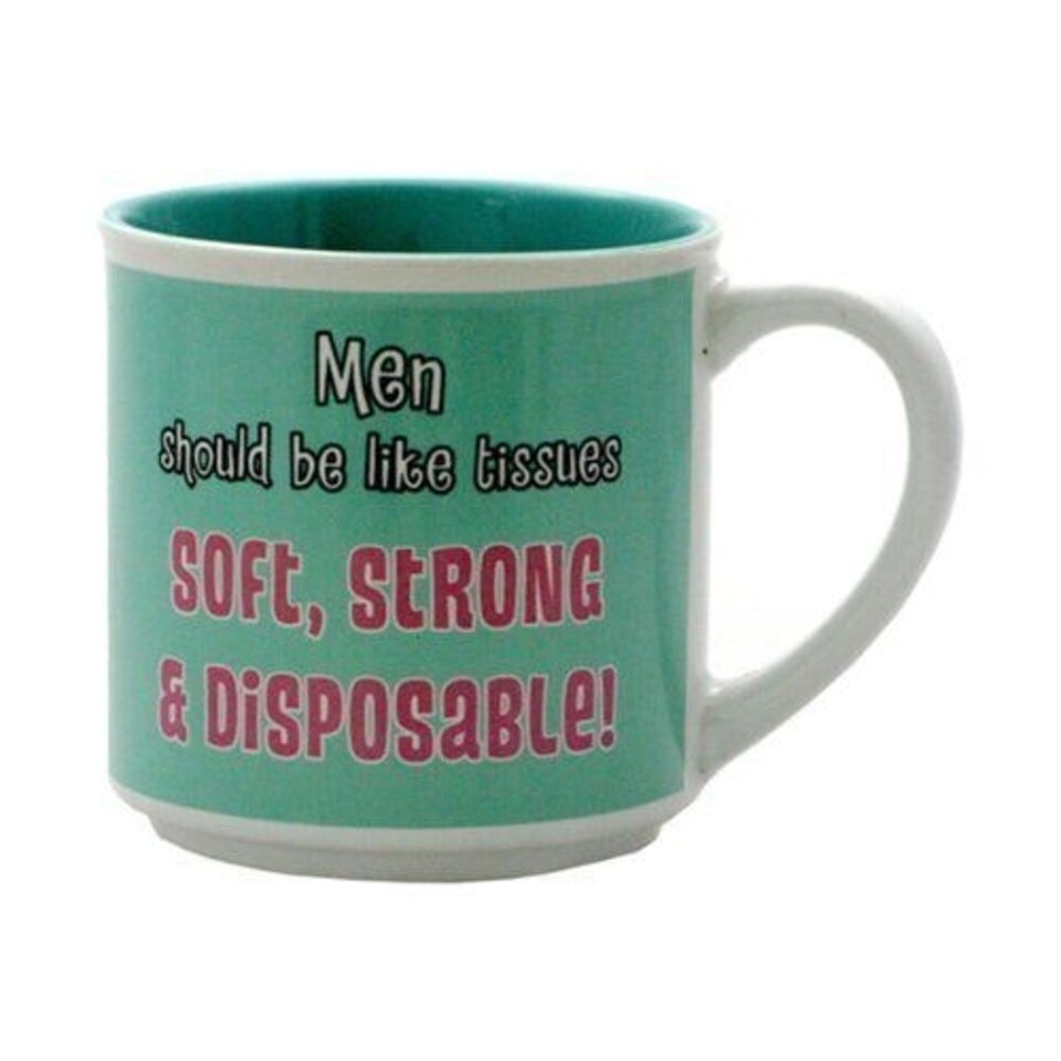 image 1 of Men Should Be Like Tissues. Humorous Novelty Mug