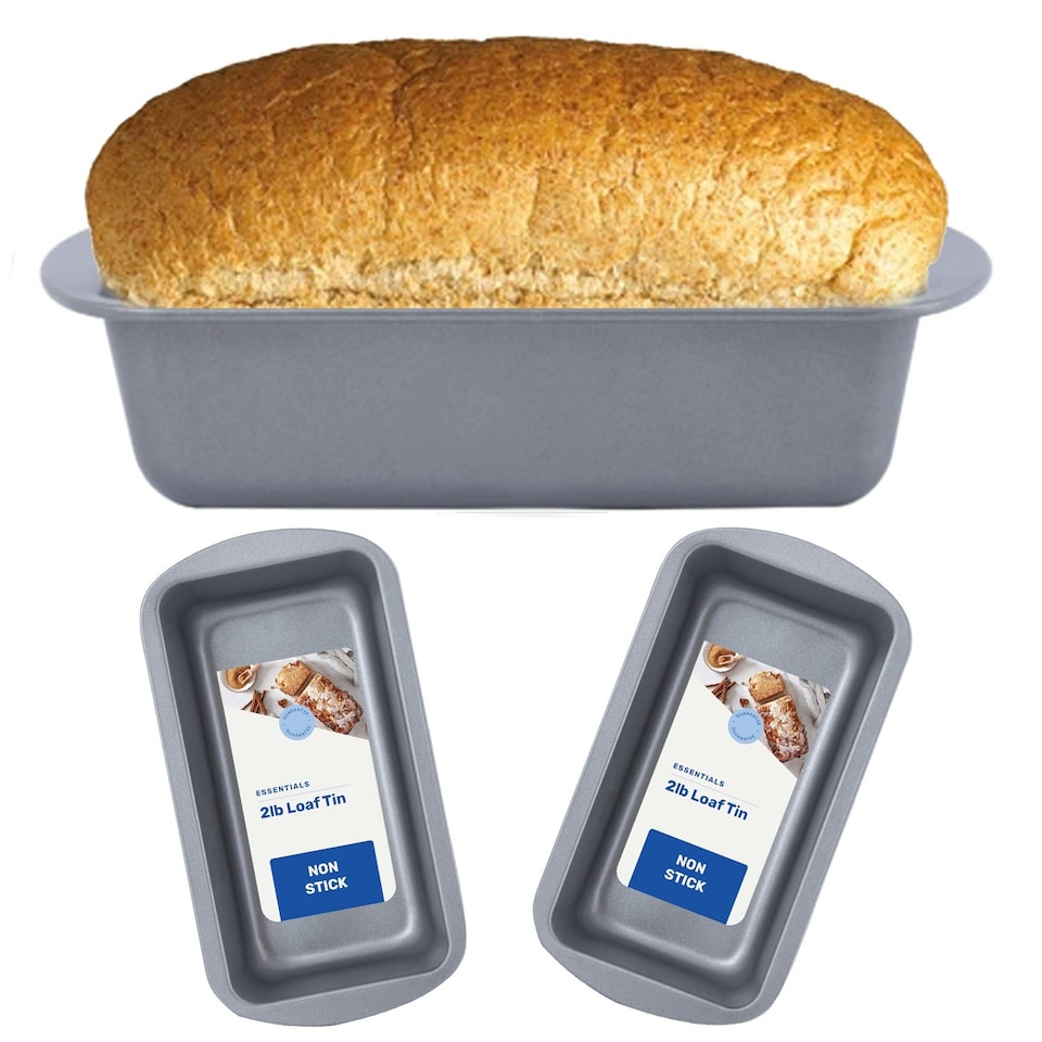 image 1 of 1 x 2lb Rectangular Bread Loaf Oven Tin Non-Stick Fridge & Freezer Safe