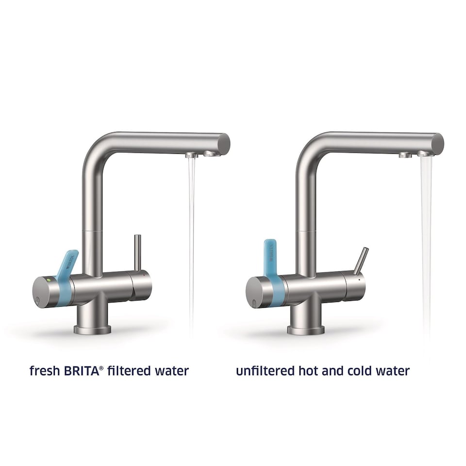 image 1 of BRITA mypure P1 Water Filter Kitchen Tap - Rectangle - Includes 1x BRITA P1000 Cartridge