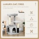 image 3 of PawHut Cat Tree with Scratch Post Condo Perch for Indoor Cats, 85cm, Grey