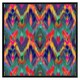 image 2 of Abstract ethnic ikat pattern (Picture Frame) Grey | XL