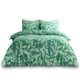 image 1 of Canyon Leaf Printed Duvet Cover Set Reversible Polycotton Beddings Green | King