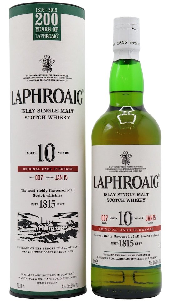Laphroaig Cask Strength Batch 007 200th Anniversary 10 year old Whisky