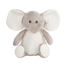 Mumbles Childrens/Kids Printme Mini Elephant Plush Toy - Grey - M