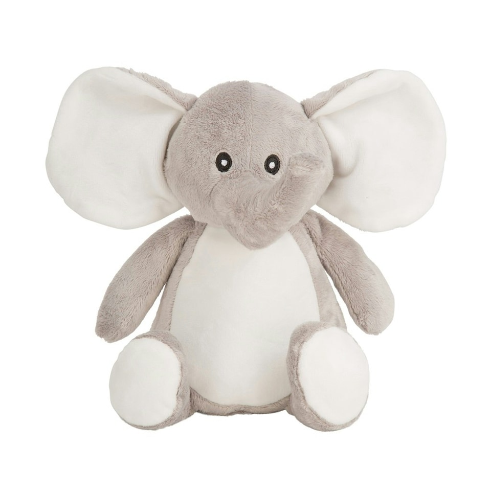 Mumbles Childrens/Kids Printme Mini Elephant Plush Toy - Grey - M