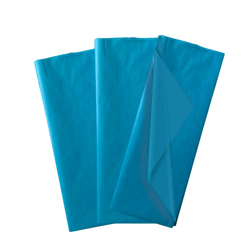 image 1 of Pack of 10 Turquoise Acid Free 50 x 70cm Tissue Paper Sheets