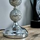 image 3 of ValueLights Modern Decorative Chrome And Mosaic Crackle Glass Table Lamp With Black Shade