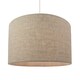 image 2 of Contemporary and Stylish Natural Linen 14 Lamp Shade in Oatmeal - 35cm Diameter | Cream | 14"