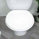 image 2 of Showerdrape Norfolk Soft Close White Wooden Toilet Seat