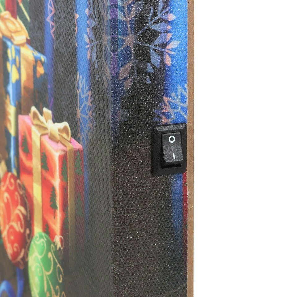 image 1 of Lisa Parker Krampuss Christmas Light Up Canvas - Multicoloured - One Size One Size