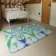 image 3 of Ethnic style Modern scarf (Rug) Blue | Small: 60x110cm