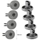 image 8 of SPARES2GO Basket Wheels compatible with AEG Dishwasher 40mm x 8