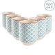 image 1 of Nicola Spring Hand-Printed Tumblers - 280ml - Blue - Pack of 6 Blue