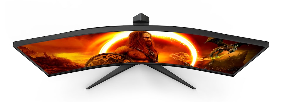 image 1 of AOC G2 CU34XP/BK 34" Curved UltraWide Quad HD 180Hz 1ms Height Adjustable Gaming Monitor | Black | Black, Red | 86.4 cm (34")