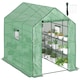 image 1 of Outsunny Walk-in Outdoor Green House with Door and Mesh Windows, Green