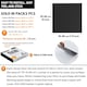 image 4 of NOVECRAFTO Vinyl Floor Tile – Self Adhesive 12x12 in – Black Checkerboard – Peel & Stick for Kitchen, Bathroom & Living Room – Waterproof & Easy DIY Black | 3.72 sqm