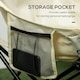 image 4 of Outsunny Folding Camping Chair with Carrying Bag and Storage Pocket, Black