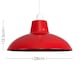image 7 of ValueLights Civic Red Metal Fit Ceiling Pendant Light Shade and Bulb
