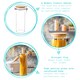 image 2 of Argon Tableware Glass Storage Jars with Wooden Clip Lids - 1.75 Litre - Pack of 3