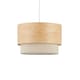 image 3 of Wood Effect Two Tier Easy Fit Shade Brown