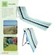 image 3 of Oypla Portable Beach Mat Folding Chair Sun Lounger Outdoor Camping Multi
