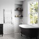 image 2 of Zennor - White Electric Towel Rail H1000mm x W600mm Straight 500w Thermostatic