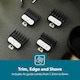 image 5 of GEEPAS Professional Hair Clipper | Digital Electric Stubble Beard Trimmer, Gold