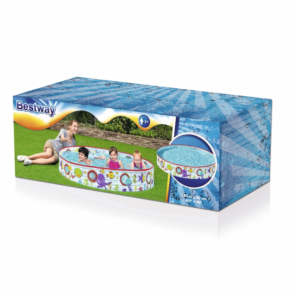 image 1 of Bestway Kids Paddling Pool Rigid Multicolour Octopus Swimming Pool for Garden Play Fun