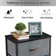 image 5 of Yaheetech Vertical Storage Organizer with 4 Drawers Dark Grey Grey | Dark Grey