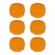 image 1 of 6x Plastic Dinner Plates | Orange | 1