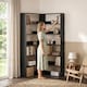 image 7 of HOMCOM 7 Tiers Corner Bookshelf, L-Shaped