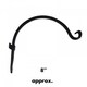 image 3 of Marco Paul Black Steel Wall Mounted Wall Hook 8"