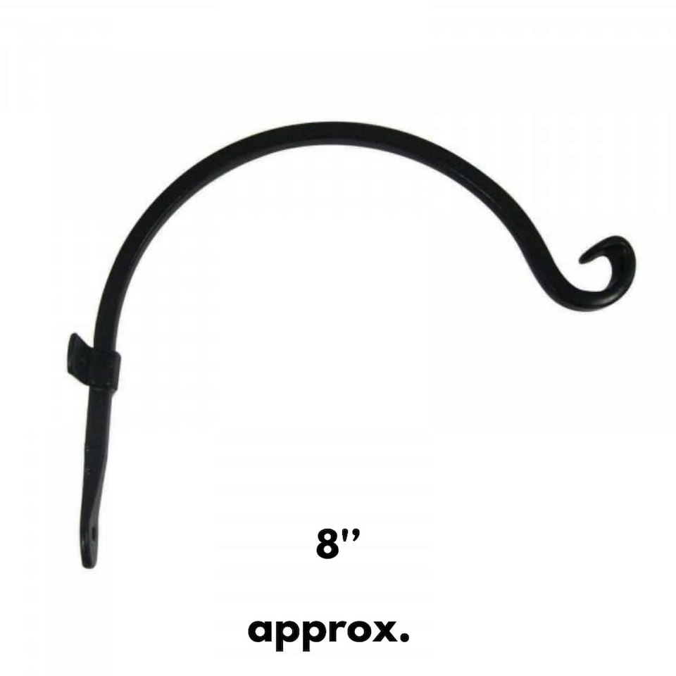 image 1 of Marco Paul Black Steel Wall Mounted Wall Hook 8"